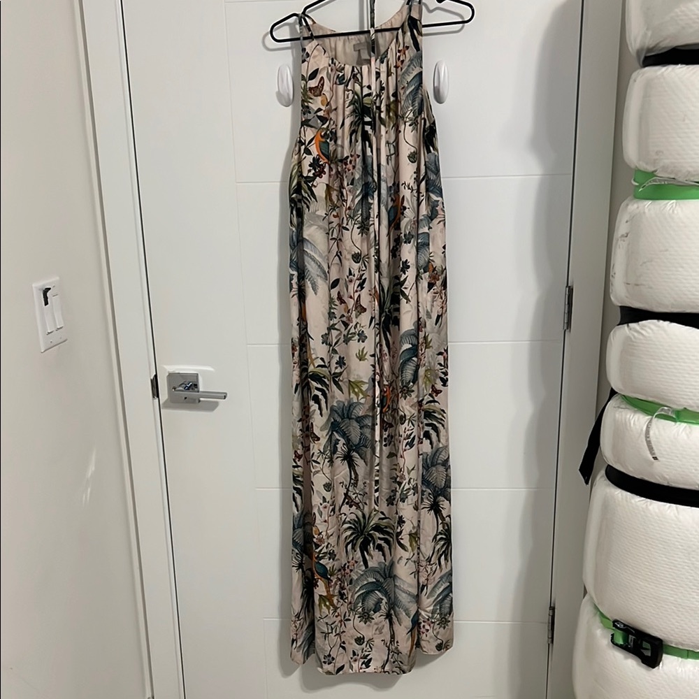 H&M tropical floral maxi dress